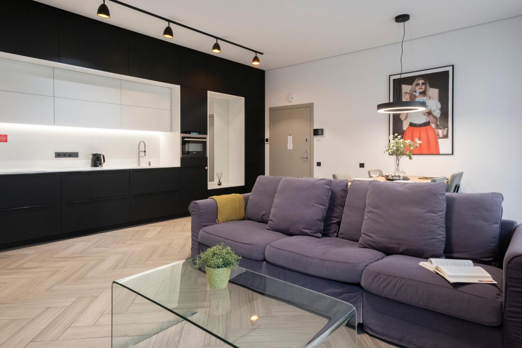 Leilighet Cohost I Oldtown 60m2 W-garage Parking, Balcony & Self Check-in Vilnius
